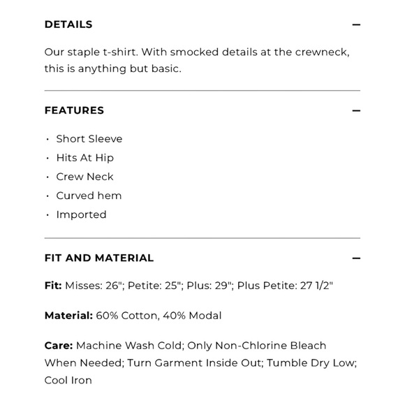 Talbots Petal Pink Smocked Yoke Short Sleeve Knit Top Women’s Large NWT - Picture 6 of 16